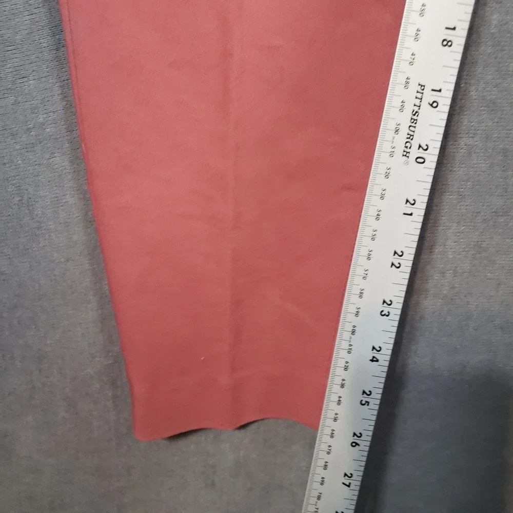 RW&CO Trousers Womens 6 Pink Belted High Rise Tapered Ankle Pants